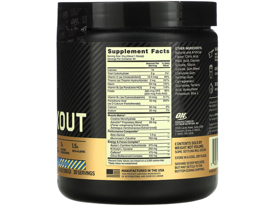 Gold Standard Pre-Workout