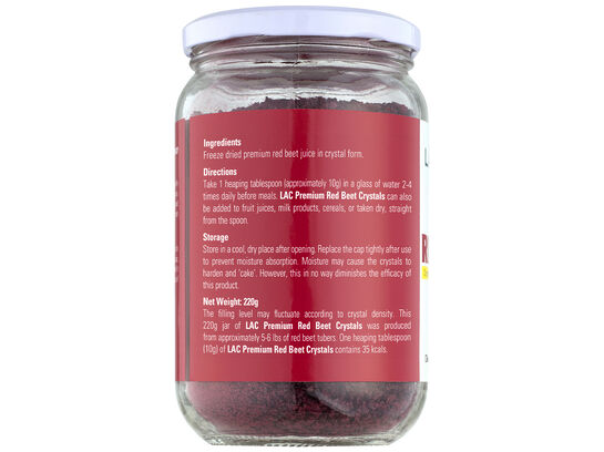 Premium Red Beet Crystals - Dissolves Instantly