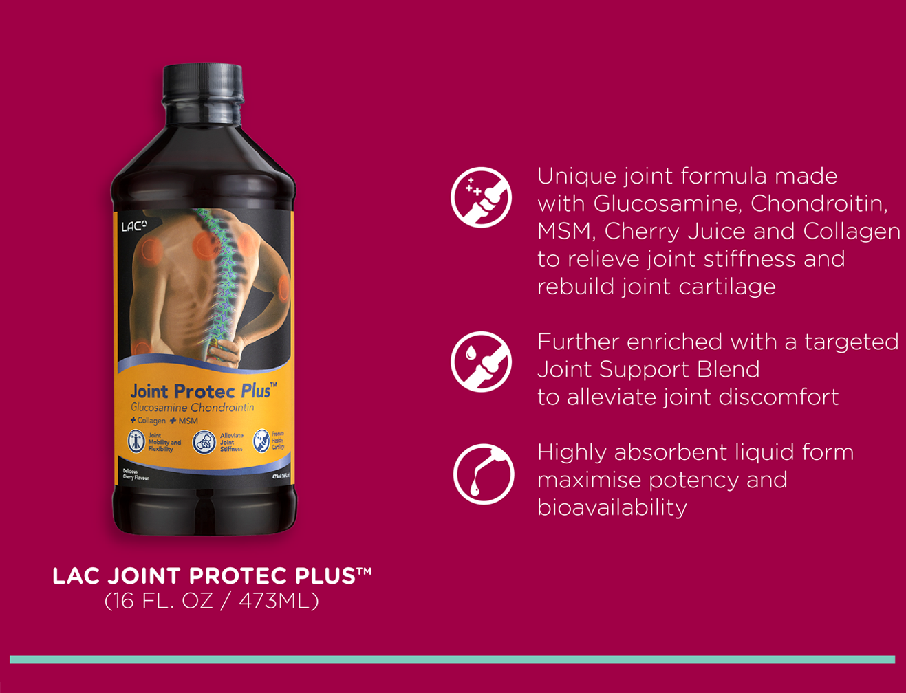 LAC Jont Prote Glusoamin Chondroitin + Collagen (30 Jelly Sticks)