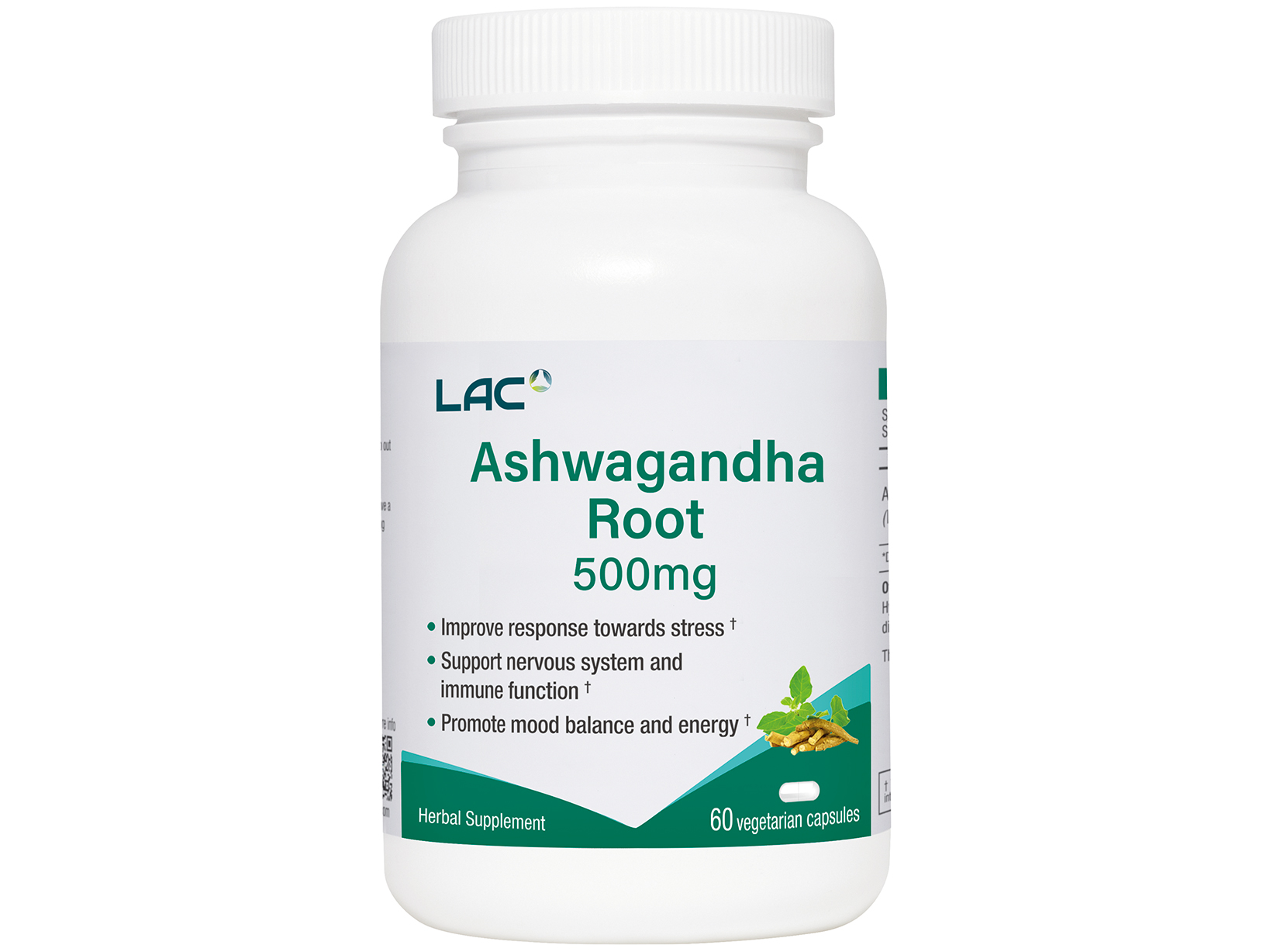 Ashwagandha Root 500mg: retailer-supplied image
