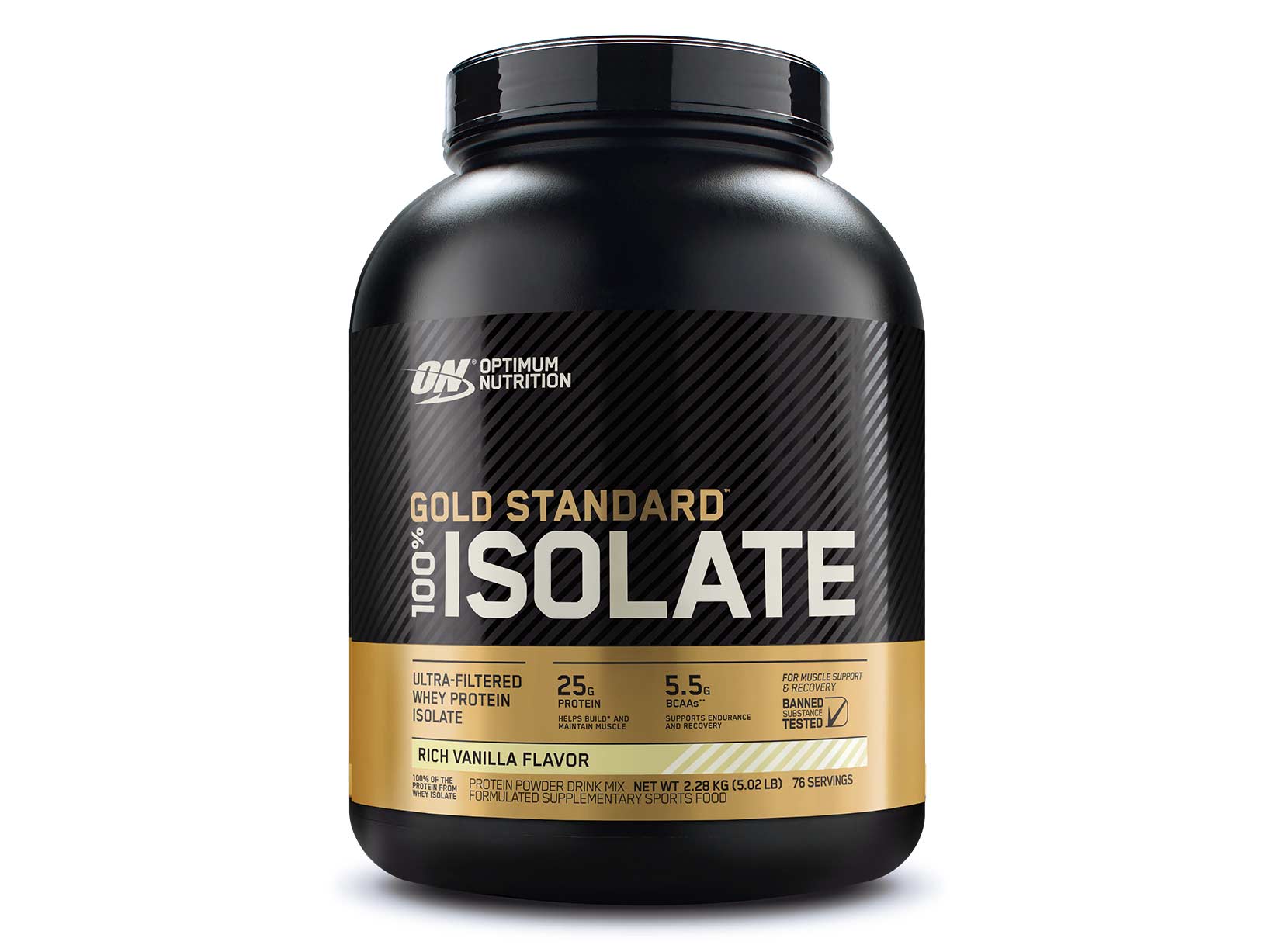 GOLD STANDARD 100% ISOLATE Rich Vanilla: retailer-supplied image